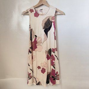 Agnes & Dora Dress Womens XXS Floral Casual Sleeveless Pockets Short Tun…